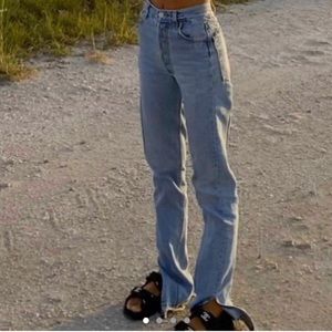 B Denim
Retail $350  
15” waist laying flat. SOLD